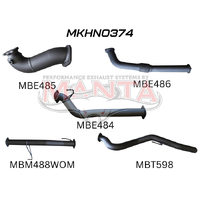 Exhaust Full System without Cat & without Muffler (Colorado RC 08-10)