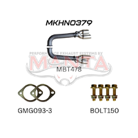 Dual 3in Tail Pipes Muffler Delete Kit (Commodore VE 06-13)