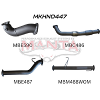 Exhaust Full System with Cat & with Muffler (Colorado RC 10-12)