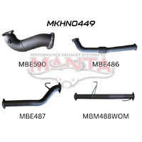 Exhaust Full System without Cat & without Muffler (Colorado RC 10-12)