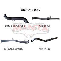 Turbo Back without Cat & Muffler (D-Max 20+)