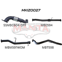 Turbo Back with Cat & without Muffler (D-Max 17+)