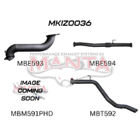 Exhaust Full System without Cat & with Hotdog (MU-X 12+)