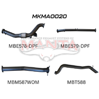 Exhaust Full System without Cat & without Muffler (BT-50)