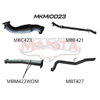 Exhaust Full System with Cat & without Muffler (Triton MN 09-14)