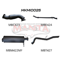 Exhaust Full System with Cat & with Muffler (Triton MN 09-14)
