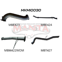 Exhaust Full System without Cat & without Muffler (Triton MN 09-14)