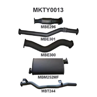 3in Exhaust System without Cat & Muffler (Landcruiser VDJ79 07+)