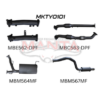 2.5in DPF with Cat Muffler C&R Dump Tip (Landcruiser VDJ200 07+)