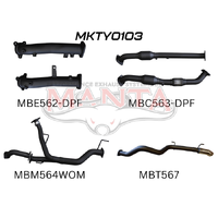 2.5in DPF with Cat Pipe only Dump Tip (Landcruiser VDJ200 07+)