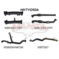 2.5in DPF without Cat Pipe only Dump Tip (Landcruiser VDJ200 07+)