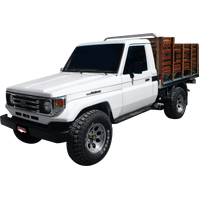 Single 2.5in Full System with Extractors Aluminised Steel - Medium (Landcruiser FZJ79 90+)