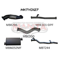 3in without Cat & with Muffler DPF (Landcruiser VDJ79 07+)