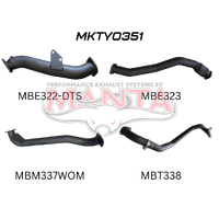 3in Turbo Back Without Muffler To Suit Dts Turbo Kit (Landcruiser HZJ80)