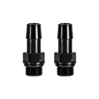 M16x1.5 to 1/2” Hose Barb Aluminum Fittings, Pack of 2