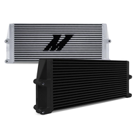 Universal Heavy-Duty Bar-and-Plate Oil Cooler, 17" Core, Same-Side Outlets