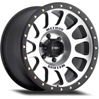 MR305 NV 16x8 5x114.3 0 Machined - Matte Black Lip
