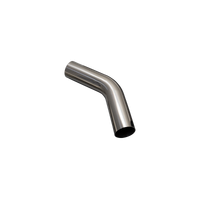2.25in/45 Degree Mandrel Bend - 304 Stainless Steel Polished