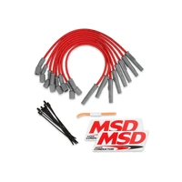 Ford Raptor 6.2L V8 Red Wire Set Direct replacement 8.5 mm Super Conductor spark plug wire set.