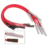 Super Conductor Spark Plug Wire Set, Chevy Pickup, '96-'99,Dually w/454 For use on Chevy Trucks, '96-'99, Dually w/454, Red jacket