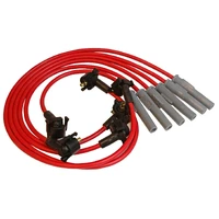 Super Conductor Spark Plug Wire Set, Ford Mustang 3.8L, V6, '94-'98 For use on '94-'98 Ford Mustang 3.8L, V6, Red jacket