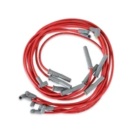 Super Conductor Spark Plug Wire Set, Chry. 383-440 HEI for Dist. For use on Chrysler 383-440 HEI with Distributor, Red jacket