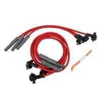 Super Conductor Spark Plug Wire Set, 2000 Ford 3.8L V-6 Mustang For use on 2000 Ford 3.8L V6 Mustang, Red jacket