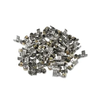 Terminals, Spark Plug Wire 90 Degree - Qty 50 Spark Plug Terminals, 90 Degrees Dual Crimp, Stainless Steel Qty 50