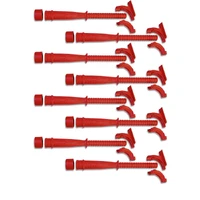 Hemi Tubes, Red Set of 8 Hemi Tubes, Elbows, End Caps and Screws, Red