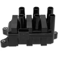 Street Fire Ignition Coil Pack, 2001-2004 Ford 6-Tower DIS Style, Black Stock replacement Ford 6-Tower coil