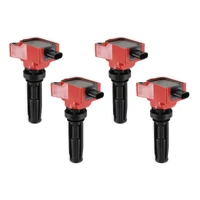 COIL, RED, FORD ECO-BOOST 2.0L L4, SET OF 4 Fits 2019-2022 2.0L Ford Bronco Eco-Boost