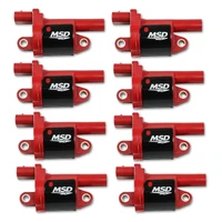 Ignition Coil - Blaster Series - Gen V GDI Engine - Red - 8-Pack - Round 2014-Up GM LT Direct Injected Engine - Round