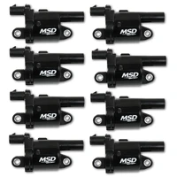 Ignition Coil - Blaster Series - Gen V GDI Engine - Black - 8-Pack- Round 2014-Up GM LT Direct Injected Engine - Round