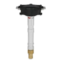 Chevy Crank Trigger Distributor with Black Crab Cap Low-profile, black crab cap racing distributor.