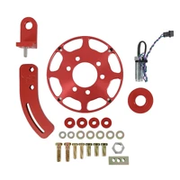 Crank Trigger Wheel Kit - Flying Magnet - SBC - 7 in. Small Block Chevy - Use with 6/7/8 Series Ignition - Red