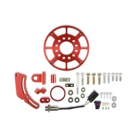 Crank Trigger Kit - Flying Magnet - Hall-Effect - LS Gen III/IV - 7.25 In. Small Block Chevrolet - Gen III/IV - Adjustable Timing Pointer - Red