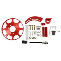 Crank Trigger Kit - Flying Magnet - Hall-Effect - LS Gen III/IV - 8.00 in. Small Block Chevrolet - Gen III/IV - Adjustable Timing Pointer - Red