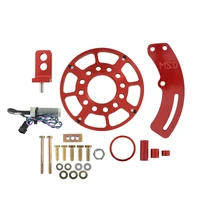 Crank Trigger Wheel Kit - Flying Magnet - BBF - 7.25 in. Big Block Ford - 429-460ci - Use with 6/7/8 Series Ignition - Red