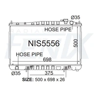 Radiator (Elgrand E50 Diesel 08/99-04/02)