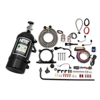 Plate Wet Nitrous System - Ford 2015-2017 Ford Mustang w/ 5.0L Coyote V8 Engine. Includes 10 lb Black Bottle and 80mm Plate