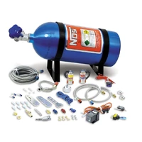 Single Fogger Wet Nitrous System - Multi-Fit For 4 & 6 Cylinder Multi-Point EFI Engines, includes 10 lb Blue Bottle. 35-75 hp.
