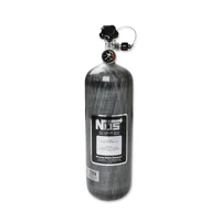 Nitrous Bottle 12 lb 9 oz Nitrous Bottle w/ Carbon Fiber Finish & Super Hi Flo Valve - Includes Racer Safety Blow-Off