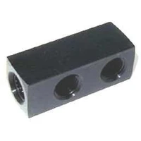 Nitrous Distribution Block Nitrous Distribution Block, 1 In 4 Out - 1/8" NPT Standard Block, Black