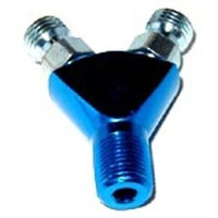 Specialty Y Fitting Specialty Y Fitting, Flare Jet To 1/8" NPT, Blue