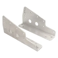 Aluminium Race Seat Mounting Brackets, Pair, Aluminium, Universal, Silver