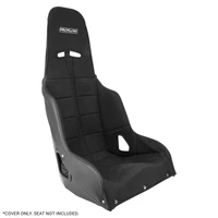 Aluminium Race Bucket Seat Tweed Cover 16 in - Black