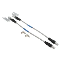 Brake Hose Kit Stainless Steel Braided PTFE Hose ADR Approved Suit Wilwood Calipers For Ford XW-XF ZC-ZL Disc Front Pair