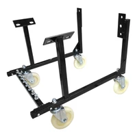 Engine Dolly Cradle Heavy Duty SB & BBC LT1 LT4 w/Heavy Duty 5.0'' Nylon Wheels Black Powder Coated Kit