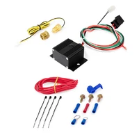 Adjustable Electric Fan Controller Wiring Harness Kit Thermostat 150-240 Degree F Black