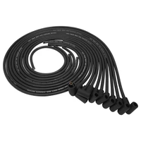 SuperMax Wire Ignition Lead Kit 8.5mm Spiral Core 90 Deg Plug Hei & Socket Cap Universal V8 with Separator Set